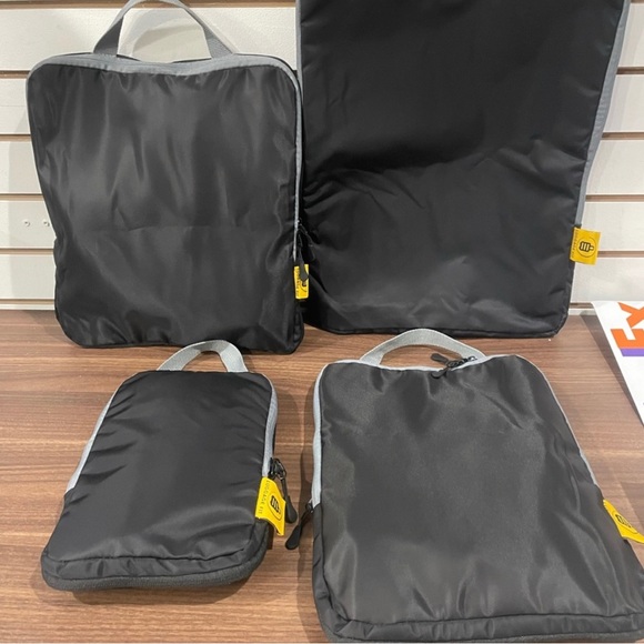 Luggage compression packing cubes nylon High Quality 4 pieces - Picture 1 of 4